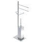 ZENITH Piantana con elementi mobili  - p.rotolo, p.salviette e p.scopino -