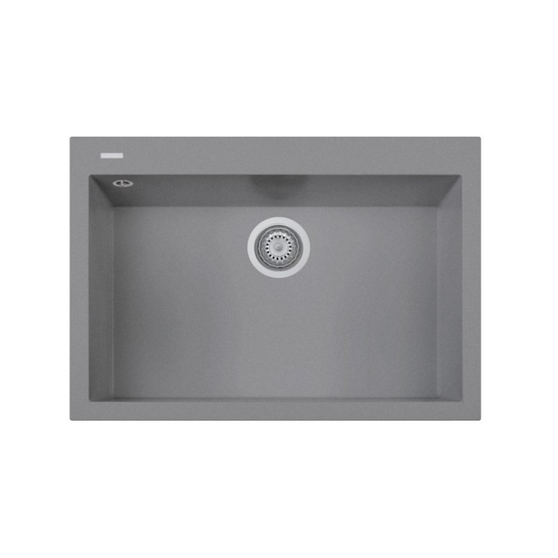 ONE 76.10 Lavandino cucina ad una vasca finitura ultrametal 41 alluminio