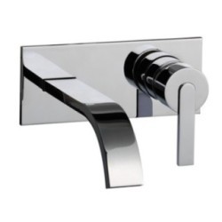 FILO miscelatore lavabo ad incasso con scarico click-clack finitura cromo