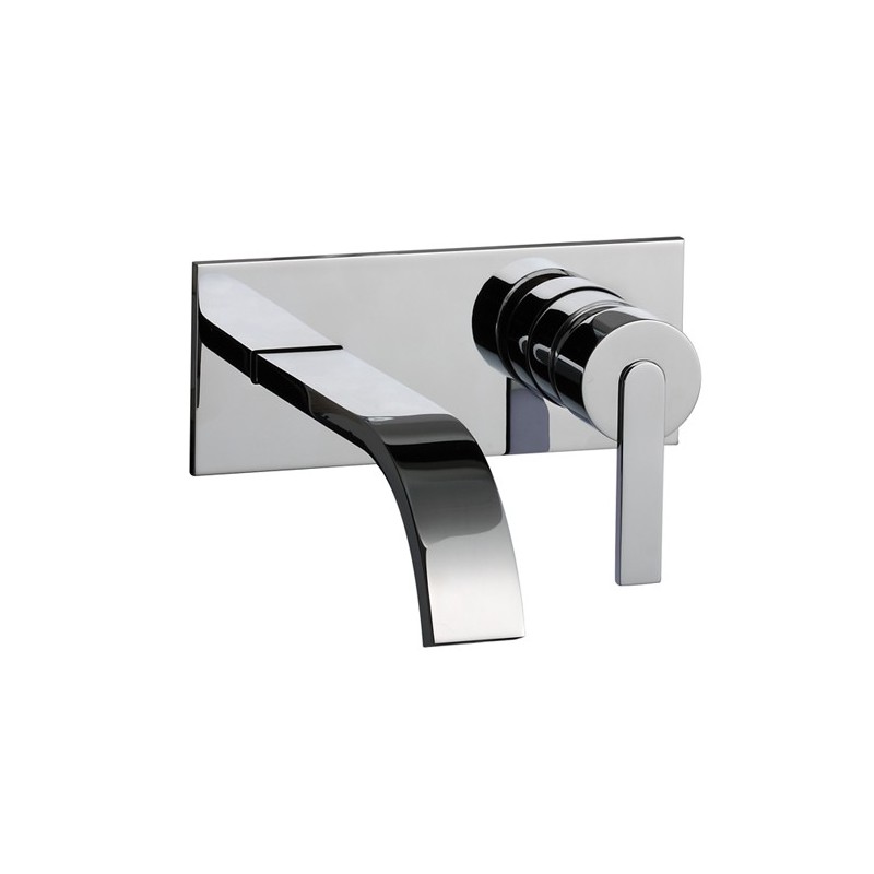 FILO miscelatore lavabo ad incasso con scarico click-clack finitura cromo