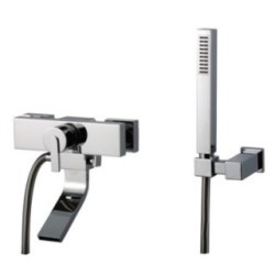 FILO miscelatore vasca esterno con kit finitura cromo