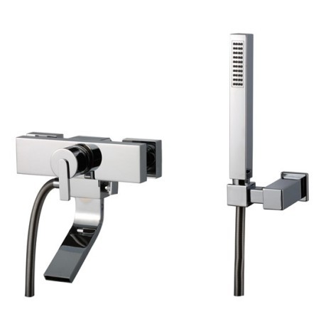 FILO miscelatore vasca esterno con kit finitura cromo