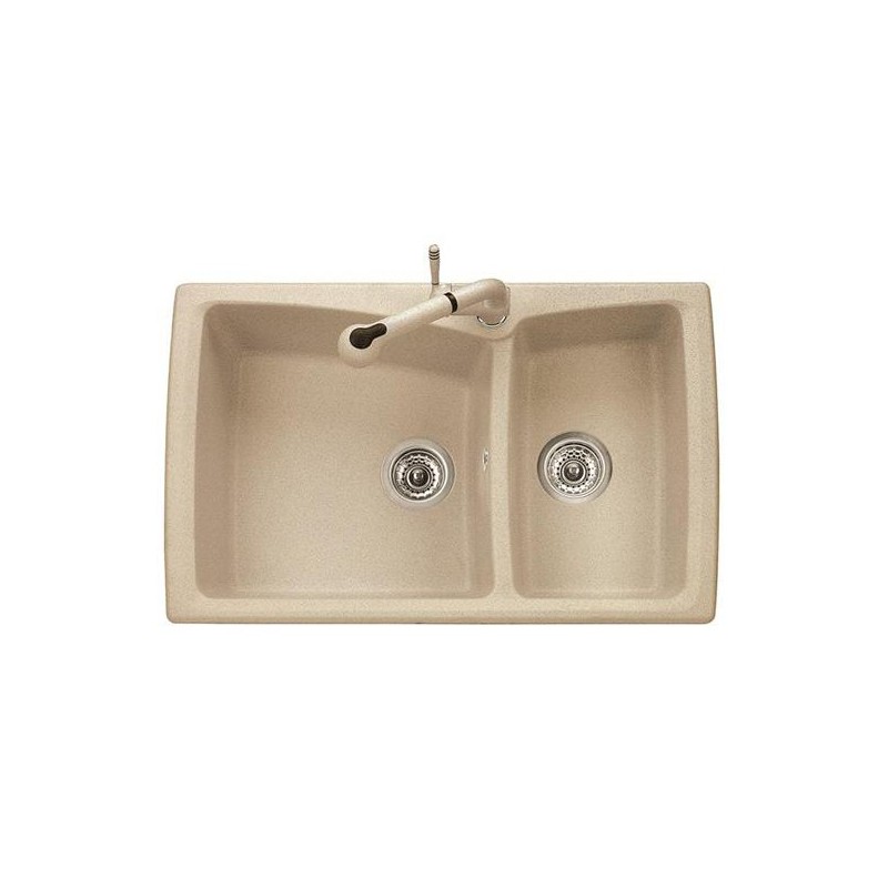 HARMONY 79.20 Lavello cucina a due vasche finitura micro ultragranit 94 avena