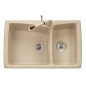 HARMONY 79.20 Lavello cucina a due vasche finitura micro ultragranit 94 avena