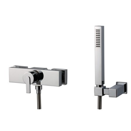 FILO miscelatore doccia esterno con kit finitura cromo