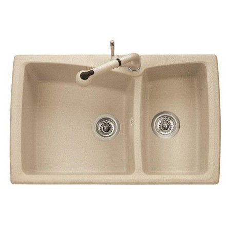 HARMONY 79.20 Lavello cucina a due vasche finitura ultrametal 44 nero