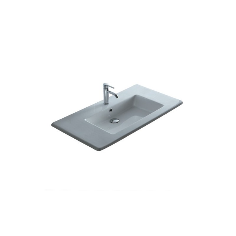 PLUS DESIGN lavabo incasso soprapiano cm 106.