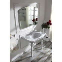 IMPERO consolle cm 100 monoforo + coppia gambe in ceramica