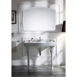 IMPERO consolle cm 100 monoforo + coppia gambe in ceramica