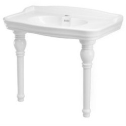 IMPERO consolle cm 100 monoforo + coppia gambe in ceramica