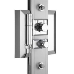 PRISMA pannello doccia termostatico 140 finitura satinato