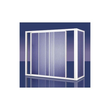 ORION BATH Sopravasca finitura bianco 175 cm trasparente (misura 170/175 h.140)