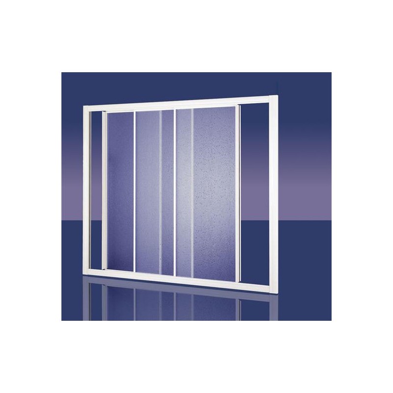 ORION BATH Sopravasca finitura argento satinato 180 cm trasparente (misura 175/180 h.140)