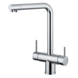 IDEALAQUA miscelatore cucina a 5 vie separate finitura cromo