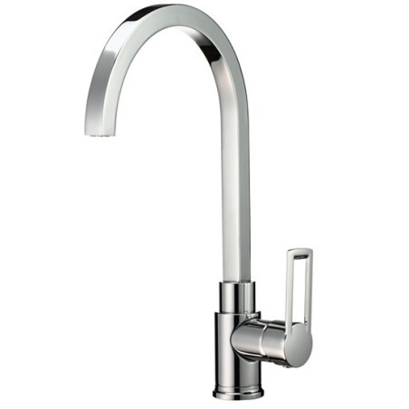 SHARK miscelatore lavello orizzontale con bocca a P diam.18 cromo