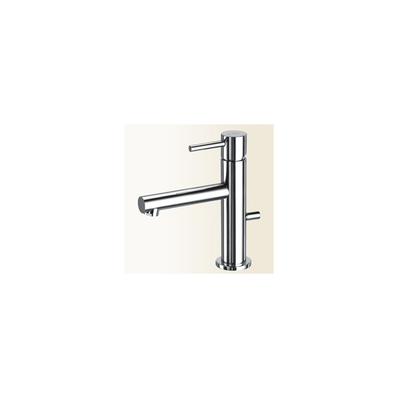 HEOS Miscelatore monocomando per lavabo finitura nickel spazzolato