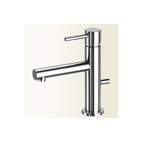 HEOS Miscelatore monocomando per lavabo finitura nickel spazzolato