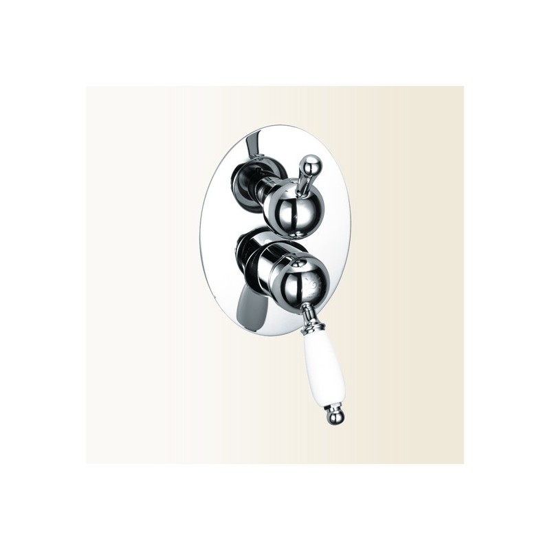 PARENTESI miscelatore monocomando doccia incasso con deviatore a 3 uscite finitura cromo-oro