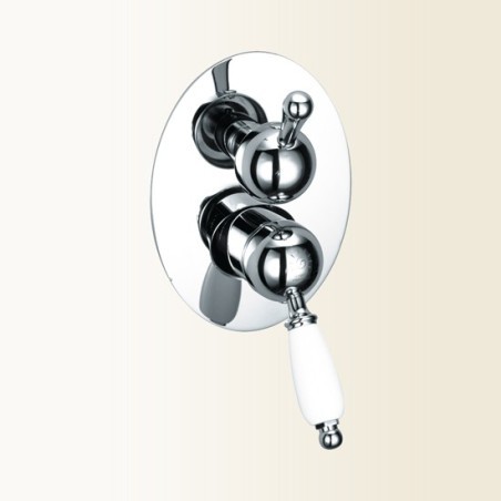 PARENTESI miscelatore monocomando doccia incasso con deviatore a 3 uscite finitura cromo-oro