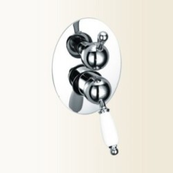 PARENTESI miscelatore monocomando doccia incasso con deviatore a 3 uscite finitura vecchio rame