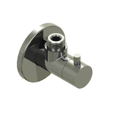 BIT&PIECES rubinetto arresto sottolavabo con filtro, in acciaio inox satinato