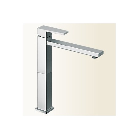 H2Q miscelatore monocomando lavabo con prolunga 130 mm e bocca lunga finitura cromo
