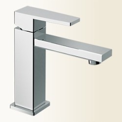 H2Q miscelatore monocomando lavabo finitura nickel spazzolato