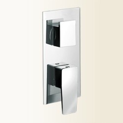 H2Q miscelatore monocomando doccia incasso con deviatore a 3 uscite finitura nickel spazzolato