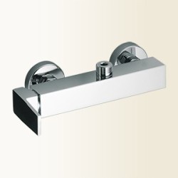 H2Q miscelatore monocomando doccia esterno predisposto per colonna finitura nickel spazzolato