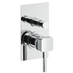 P-QUADRO rubinetto monocomando doccia incasso con deviatore