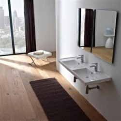ML 120x40 lavabo da incasso o sospeso