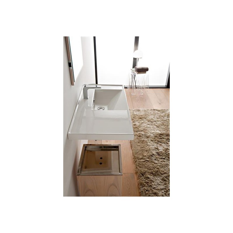 ML 90x47 SX lavabo da incasso o sospeso