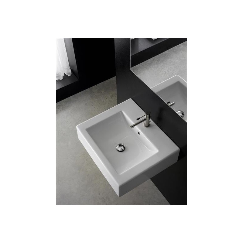 SQUARE 60B lavabo da appoggio o sospeso
