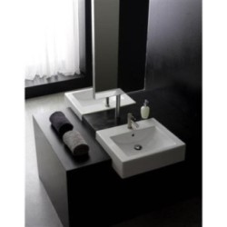 SQUARE 60D lavabo da semincasso