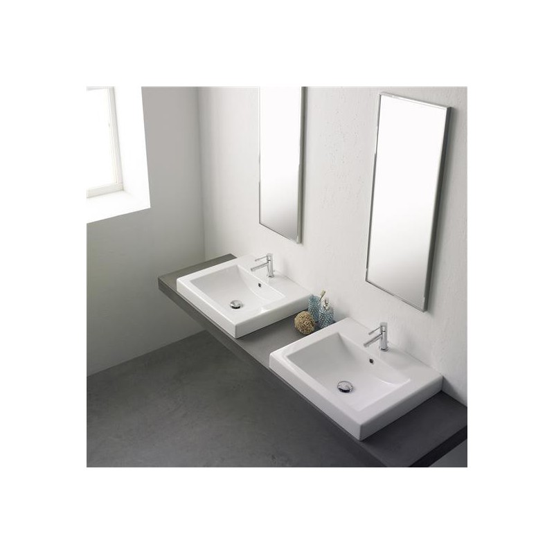 SQUARE 50A lavabo da incasso