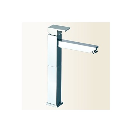 VICKY miscelatore monocomando lavabo con prolunga e bocca lunga finitura nickel spazzolato