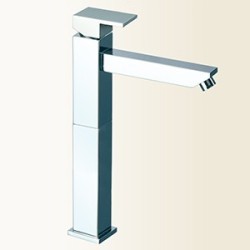 VICKY miscelatore monocomando lavabo con prolunga e bocca lunga finitura cromo