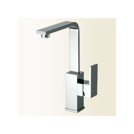 NEW SPACE Miscelatore monocomando per lavabo con canna alta finitura cromo