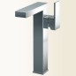 NEW SPACE Miscelatore monocomando per lavabo con leva laterare, prolunga 130 mm finitura cromo
