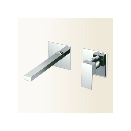 NEW SPACE Miscelatore monocomando per lavabo ad incasso finitura cromo