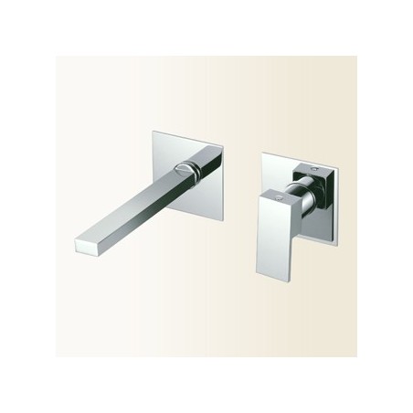 NEW SPACE Miscelatore monocomando per lavabo ad incasso finitura cromo