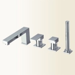 NEW SPACE Miscelatore bordo vasca 4 fori