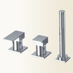 NEW SPACE Miscelatore bordo vasca 3 fori