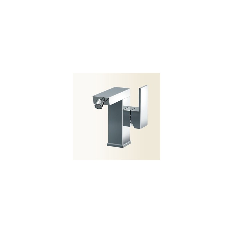 NEW SPACE Miscelatore monocomando per bidet con leva laterale finitura nickel spazzolato