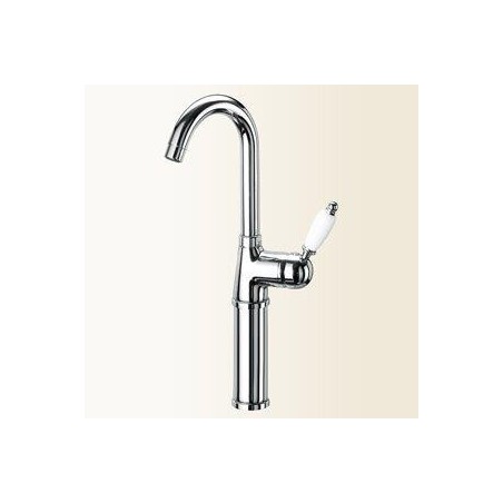 PARENTESI Miscelatore per lavabo con canna alta girevole  finitura oro