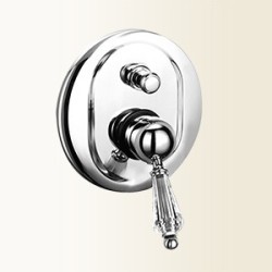 NEW VINTAGE miscelatore per doccia incasso con deviatore finitura cromo