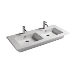 EDEN lavabo 121x46 doppio bacino