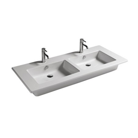 EDEN lavabo 121x46 doppio bacino
