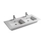 EDEN lavabo 121x46 doppio bacino