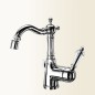NEW VINTAGE miscelatore per bidet con canna girevole finitura vecchio bronzo